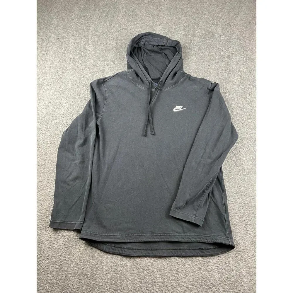 Nike Men's Hoodie Size Medium Black‎ Sweatshirt Drawstring